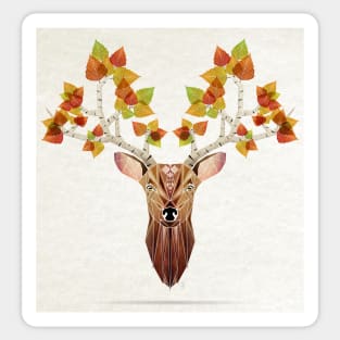 deer autumn Sticker